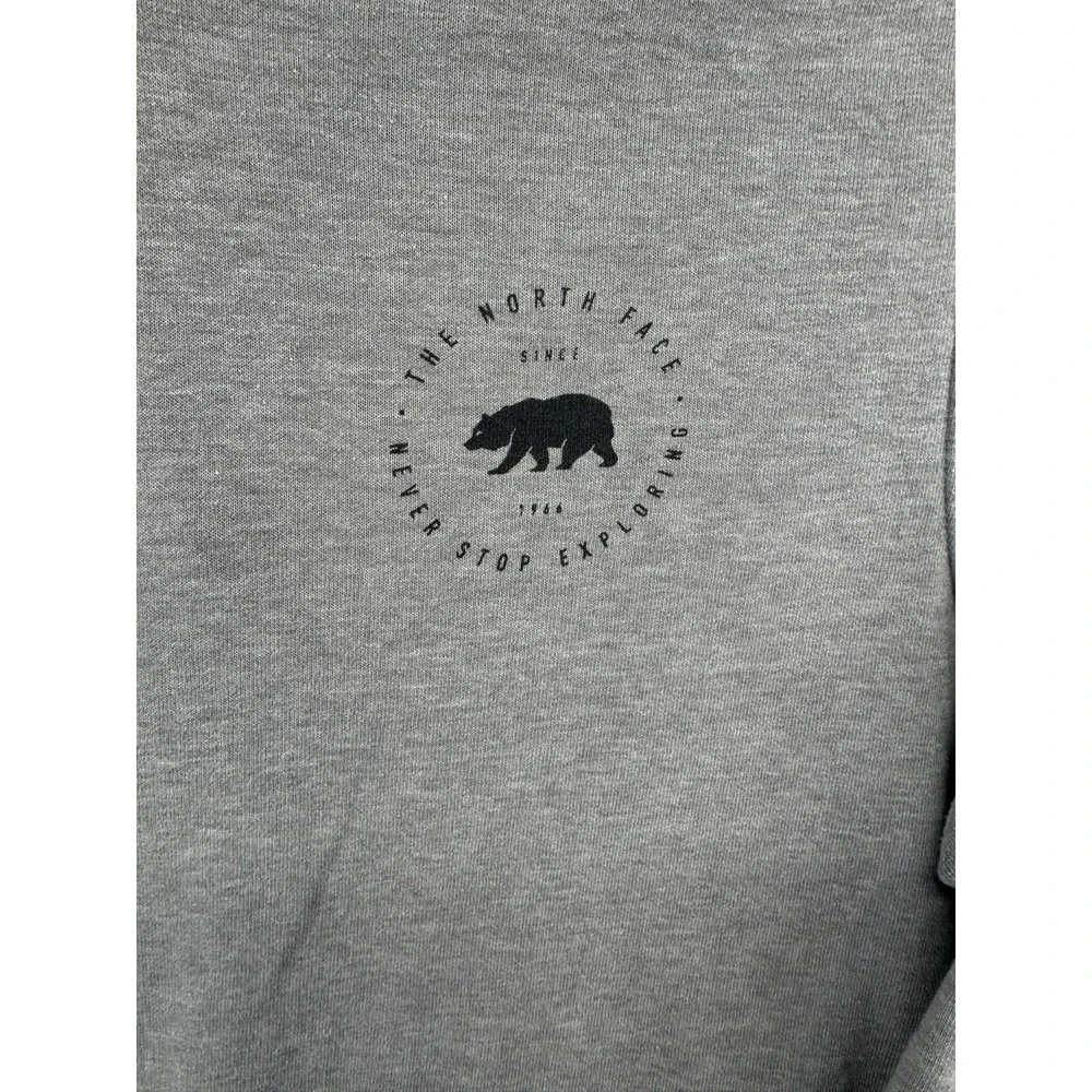 The North Face Hoodie Gray Pullover Never‎ Stop Exploring Men's 24x28 READ